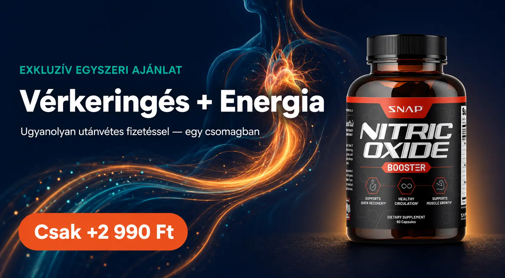 SNAP Nitric Oxide Booster — Vérkeringés + Energia